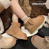 Snow boots cotton shoes 2025 winter new velvet thickened northeast thick-soled non-slip zipper women's boots flat-soled short boots