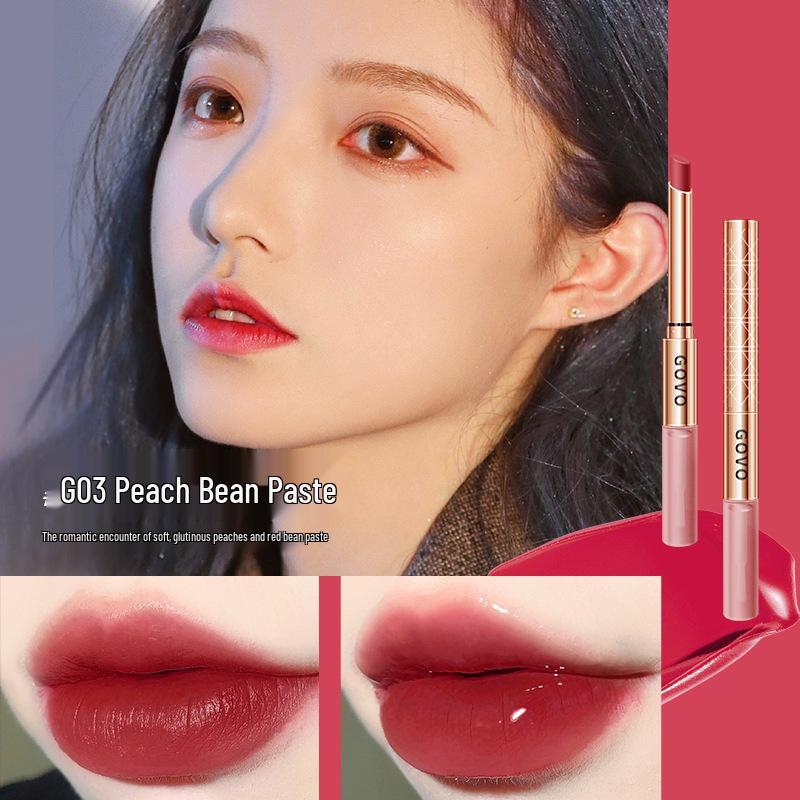 GOVO Jingchun Waterproof Long-Lasting Stiletto Lipstick - Non-Fading, Non-Transfer, Internet Celebrity Beauty