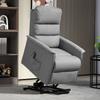 Electric Riser Recline Armchair With Footrest Grey