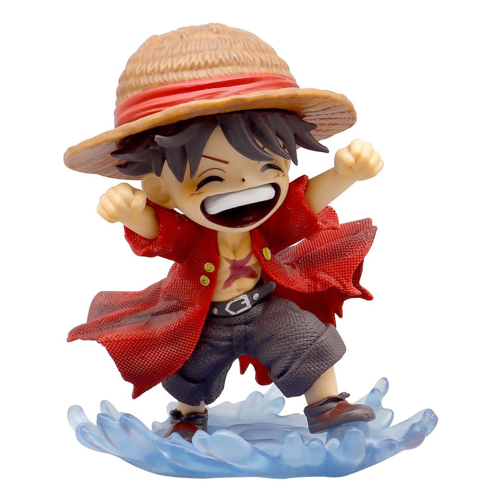 Gk Q-Version Modelo Infância Monkey D Luffy Anime Estátuas Ornamentos