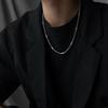 Free Shipping Necklace Chain Only Accessories Men Single Item Silver Color Simple Stylish Casual Cool Pendant Gift Anniversary Birthday Present