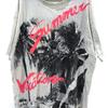 Vintage 90s SUMMER VACATION Beach Photography Photo Print Allover T Shirt Size XXL
