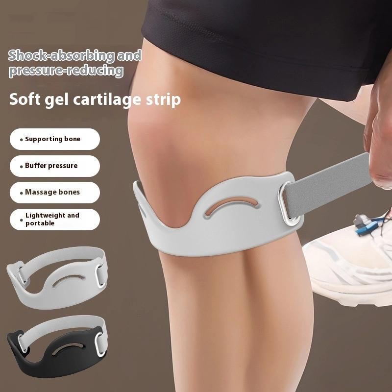 1/2Pcs Silicone Patella Tendon Knee Straps Flexible Lightweight Knee Support Protector Breathable Elastic