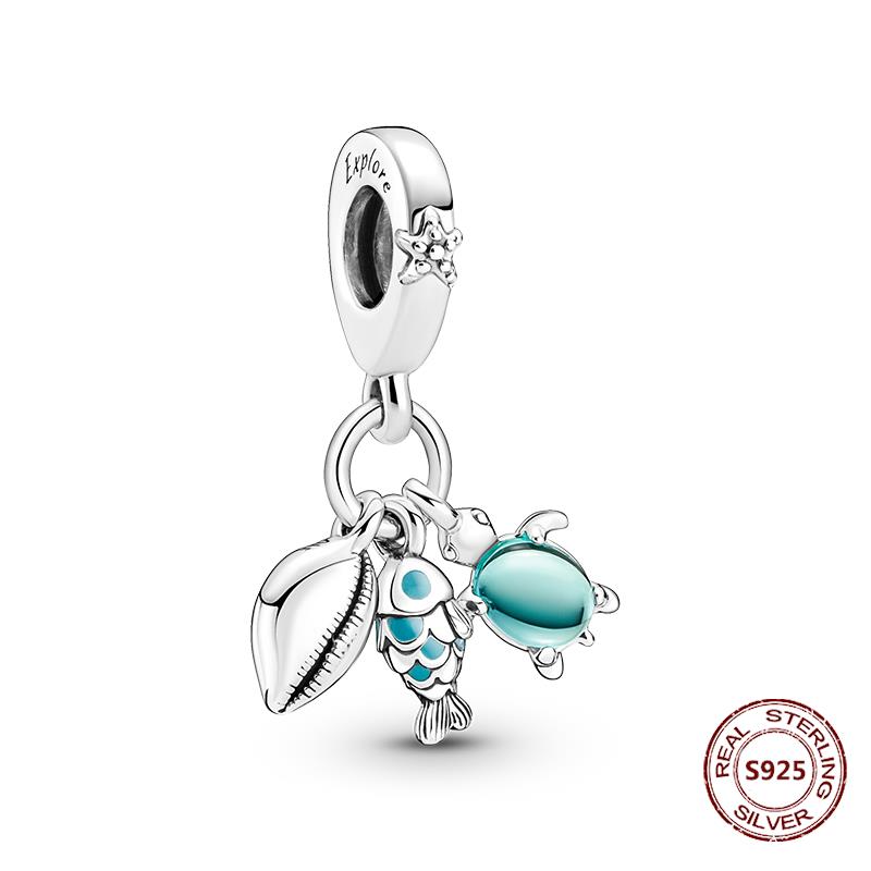 Chameleon Luminous Firefly Charm Fit  S925 Original Bracelets Butterfly S925 Silver Beads For DIY Jewelry Birthday Gift
