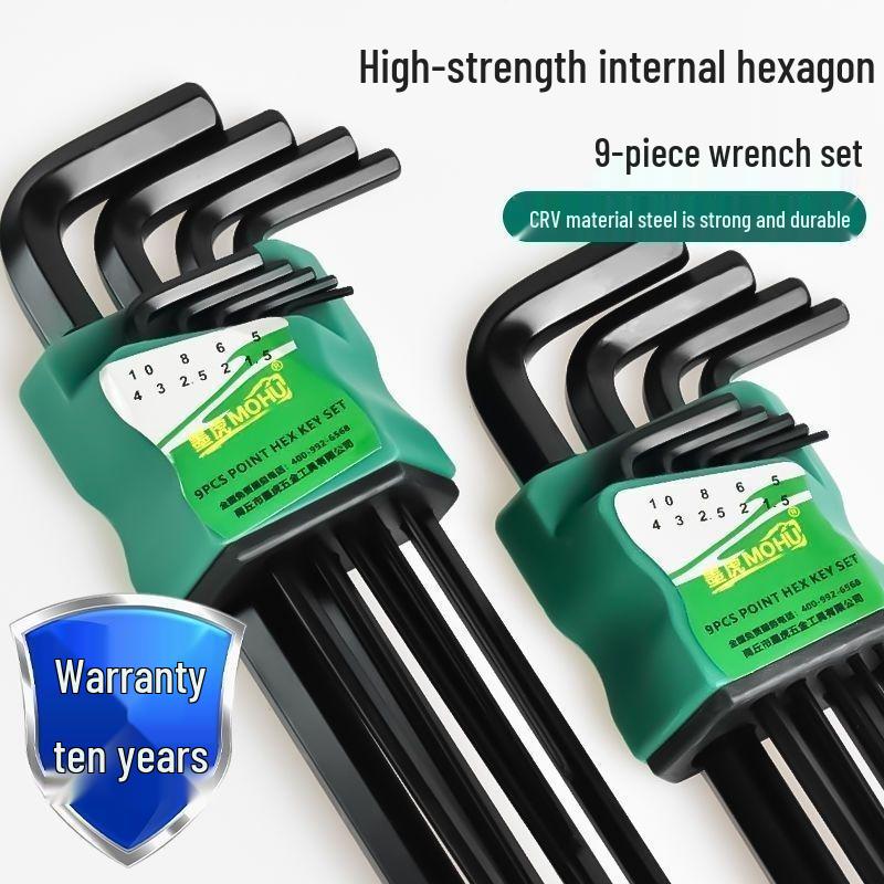 S2 Alloy Torx Hex Wrench Set - Six-Point Star Screwdrivers