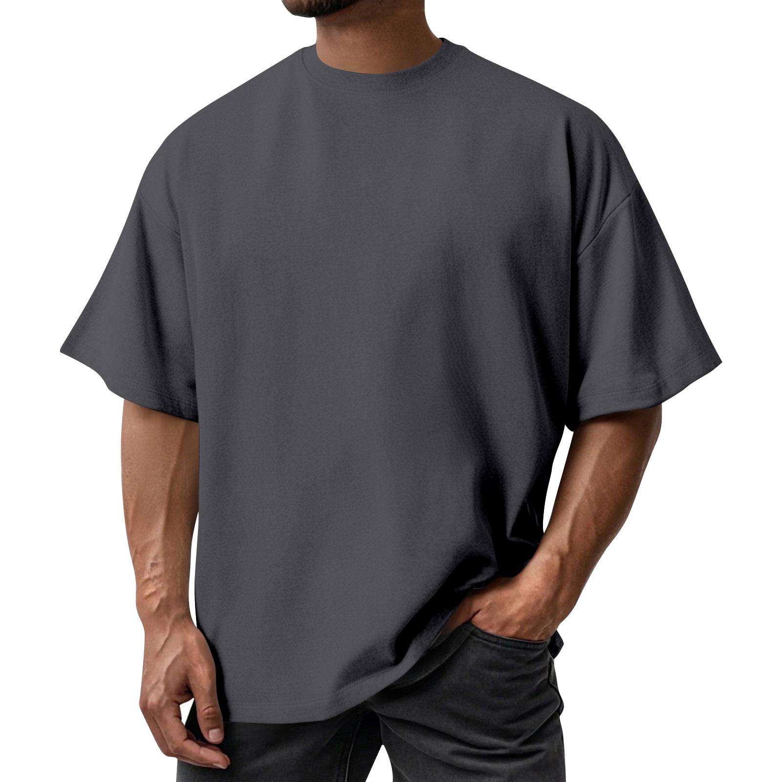 Emilia Heren Zomer Kleur Kwaliteit T-shirt Korte Mouw Ontwerp Driedimensionaal Top XL