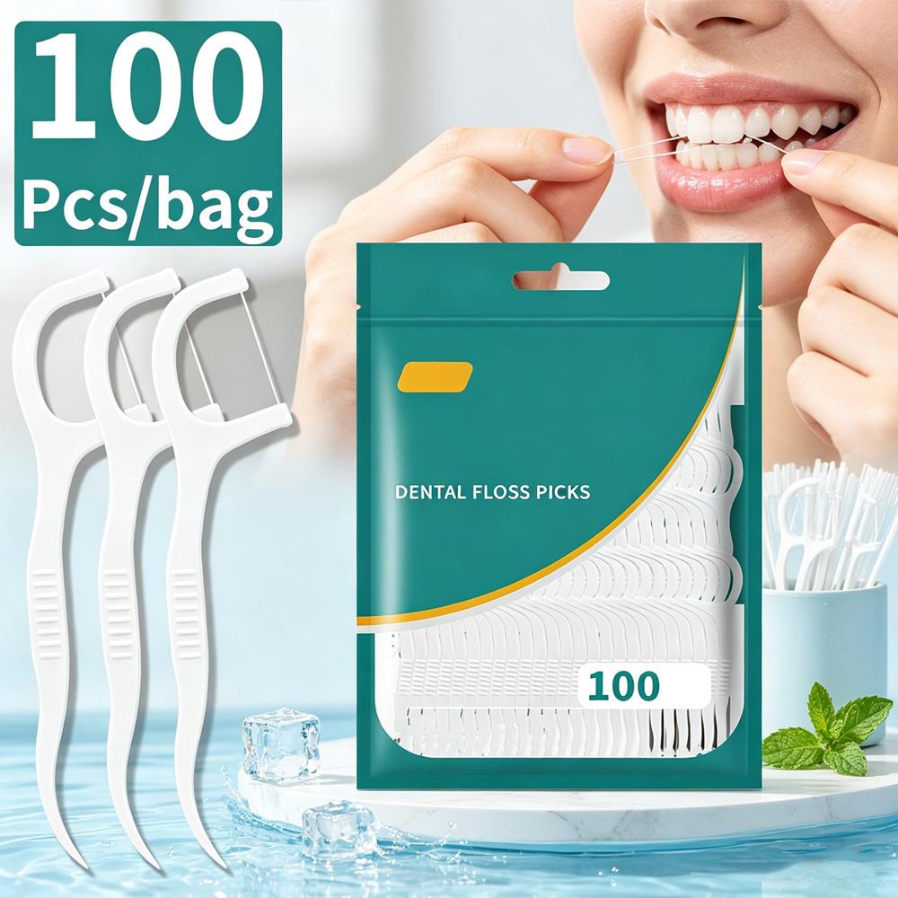 (Affordable and Smooth Floss Stick) Home Set, Convenient To Install, High Tensile and Non Breakable Dental Floss and Floss Stick
