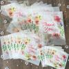 100pcs   4 Sizes Hot Plastic Party Supplies Candy Bag Cookie Package Self-Adhesive Thank You