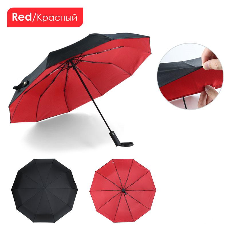 Windproof Double Automatic Folding Umbrella Female Male Ten Bone Car Luxury Large Business Umbrellas Men Rain Women Gift Parasol