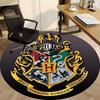 1pz Tappeto Stemma di Hogwarts, Tondo Antiscivolo Durevole Grande Dimensioni Tappeto da Ufficio, Adatto per Ufficio, Bella Decorazione