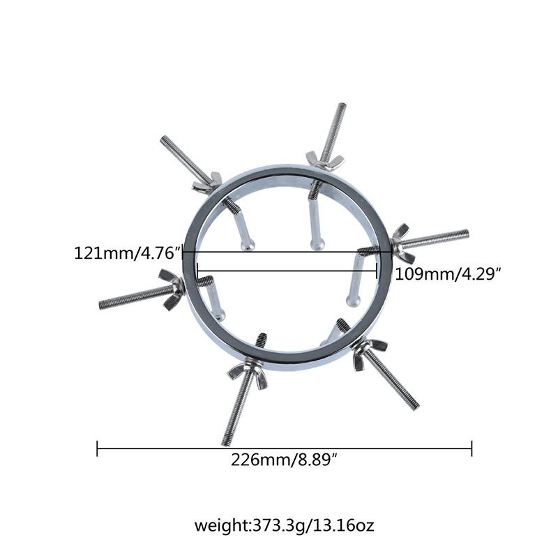 Metall Justerbar Enorme Anal Leker Ekstrem Vaginal Anus Dilator Vaginal Speculum Big Butt Plug Erotiske sexleker for voksne for menn kvinner