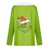 Women's T Shirt Tee Christmas Shirt Long Sleeve Party Christmas Fleece Collar V Neck Top