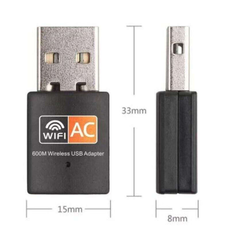 600Mbps WLAN Stick 2.4GHz /5GHz Dual Band WIFI Dongle USB Wireless Adapter AC