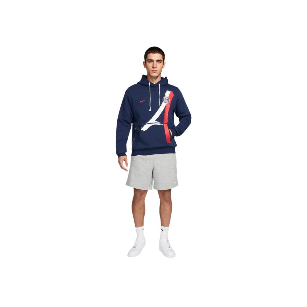 Nike Standaard Dri-Fit Paris Saint-Germain Lichtgewicht Comfortabele Hoodie Heren hoodies Middernachtblauw FQ3218-410