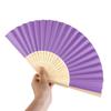 Party Wedding Bamboo Folding Solid Color Photo Prop Tool Dance Fan Hand Held Fan Folding Paper Fan