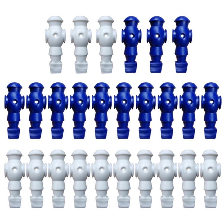 

26Pcs Table Foosball Player Replacement Soccer Table Player Games Player Figure Foosball Components Easy to Install синий/белый