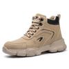 Fashion Sports Shoes Work Boots Puncture-Proof Safety Shoes Men Steel Toe Shoes Security Protective Shoes Tactical Botas
