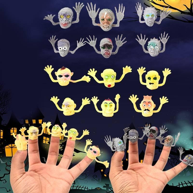 Spooky Halloween Zombie Witch Finger Puppets For Creepy Fun And Scares In Pvc