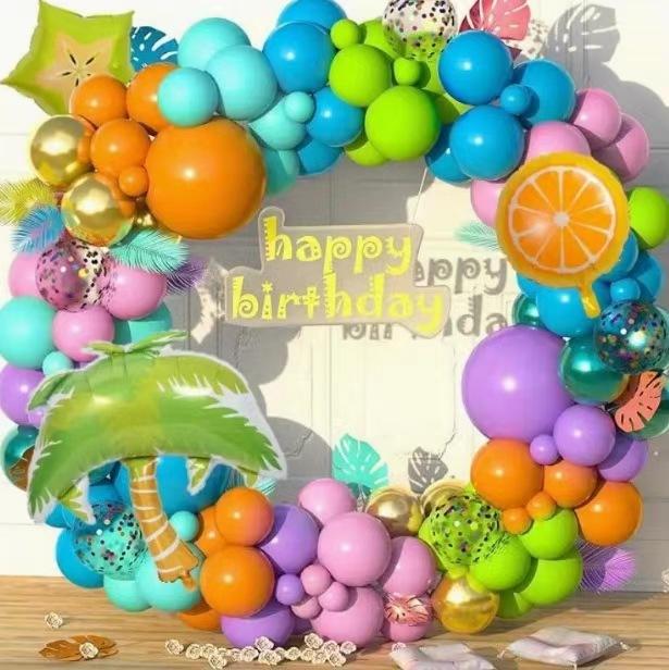 Tropical Balloon Arch Kit Carnival Theme Decoration Birthday Wedding Party Arrangement Kit