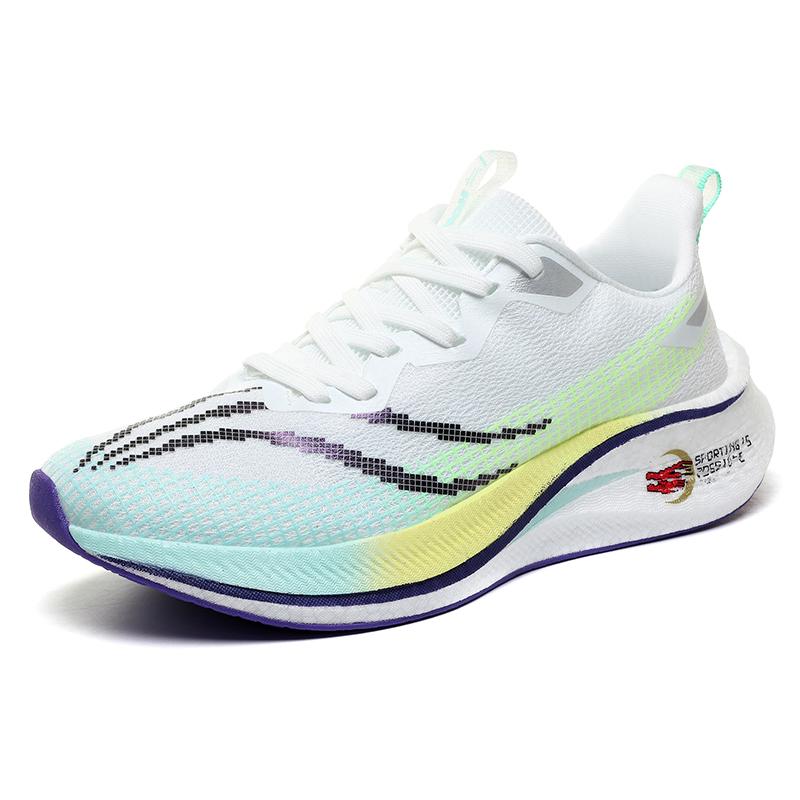 Running Shoes Men's Carbon Plate Professional Sports Shoes Student Couple Casual Shoes Really Burst Soft Sole Racing