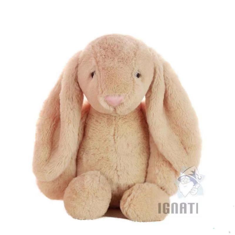 60cm Bunny Plushies Doll Toys Stuffed Dolls Rabbit Big Animal Lunar Chinese New Year Toy Easter Gift for Friends Children