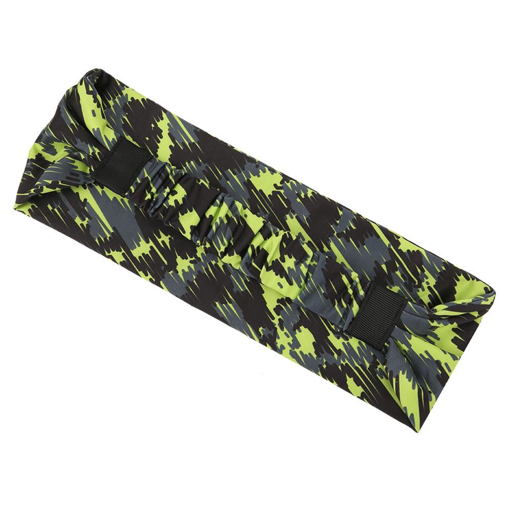 

Polyurethane Fiber Green Printed Yoga Hair Band Quick Dry Outdoor Sports Fitness Headband for