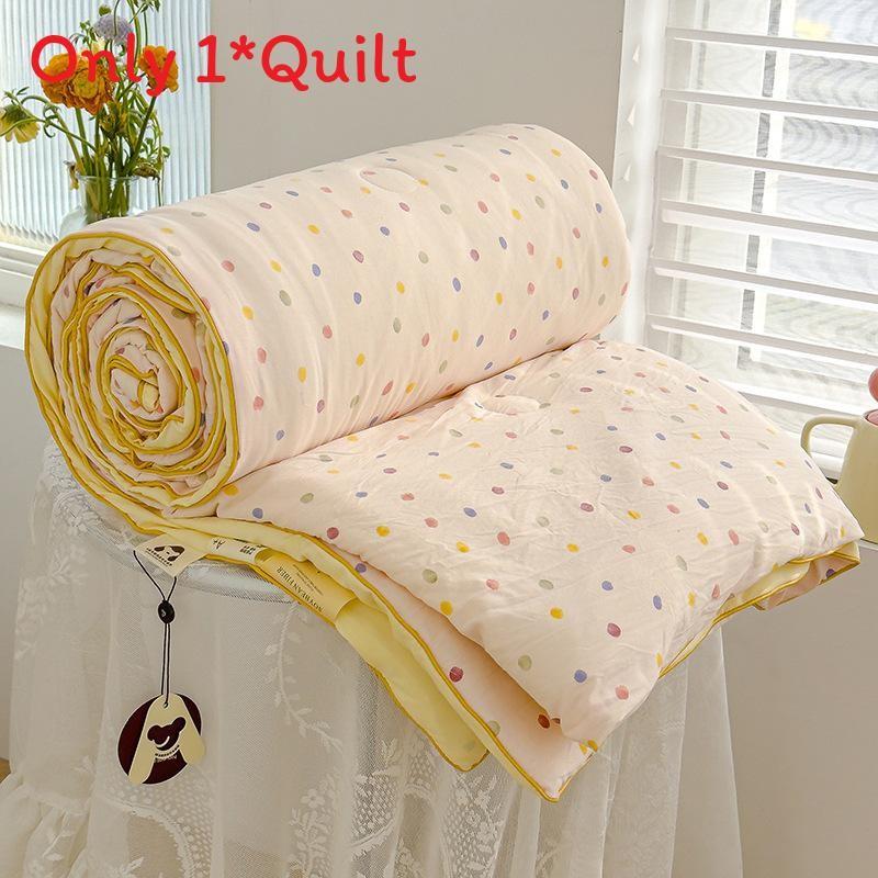 Flower Animal Cake Print Summer Air Conditioning Blanket Quilt Gift