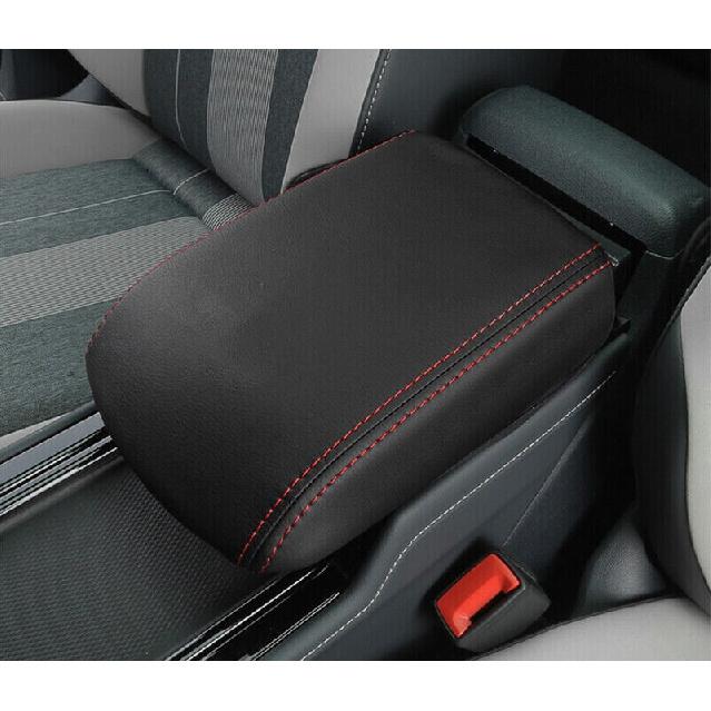 For VW ID.4 ID4 2021-2023 Black Leather Center Console Armrest Cover Cushion Mat