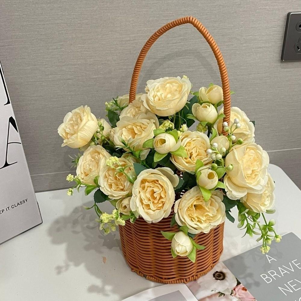 Realistic Touch Artificial Flowers Long Stem Fake Roses Home Wedding Bridal