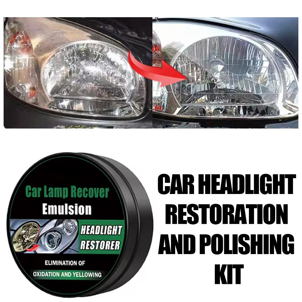 Car Headlight Restoration Polishing Kits Headlamp Scratch Repair Remover Oxidation Headlight Liquid Cleaning Polish Remove P2J5