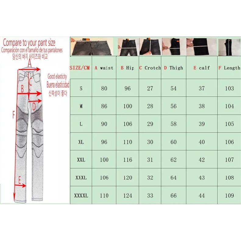 Motorrad-Fahrjeans Hose Weich elastisch Einsatz Gear Verschleißfest Feuerfest Kevlar Schutzschicht an Hüften und Knien
