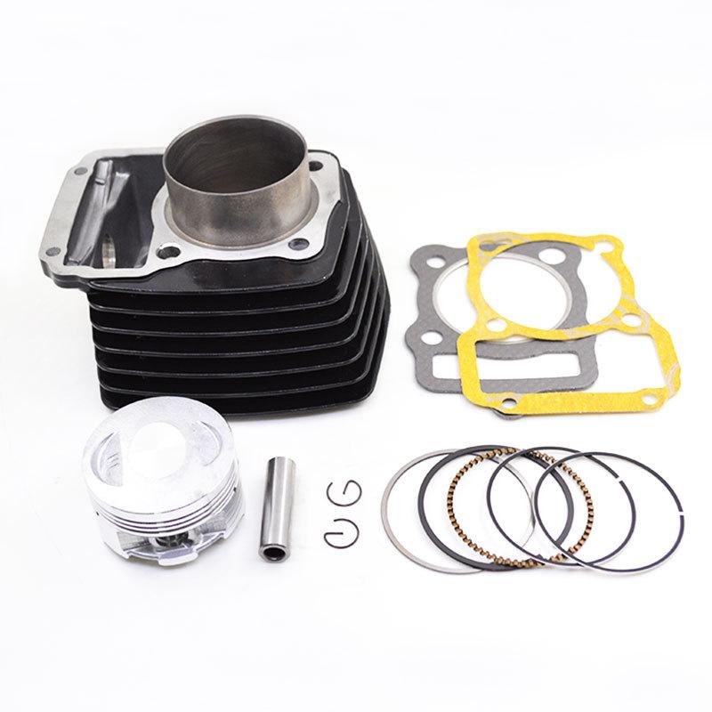 Black Motorcycle Cylinder Kit STD 56.5mm Big Bore 62mm for KEEWAY SUPERLIGHT 125 125cc 150cc