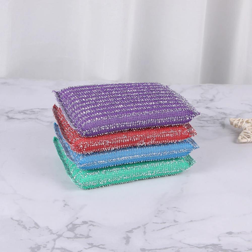5/10Pcs Double Side Dishwashing Sponge Non Scratch Scouring Sponge Pan Pot Wash Sponges Home Kitchen Thickened Dish Cleaning Sponge Rags
