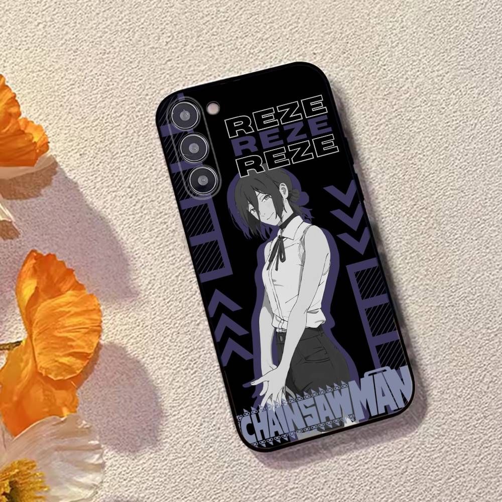 Cool Anime Girl R-Reze Phone Case For Samsung Galaxy A73,A72,A71,A70,A53,A52,A51,Others Soft Black Cover