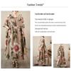 2023 Summer Bohemian Pastoral Short Sleeve Plus Size Dress for Women