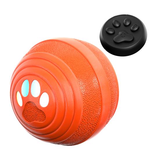 Interactive Dog Ball Smart Toy with 4 Modes Small Medium Dogs Automatic Rolling Bouncing Waterproof Rechargeable Dog Toy