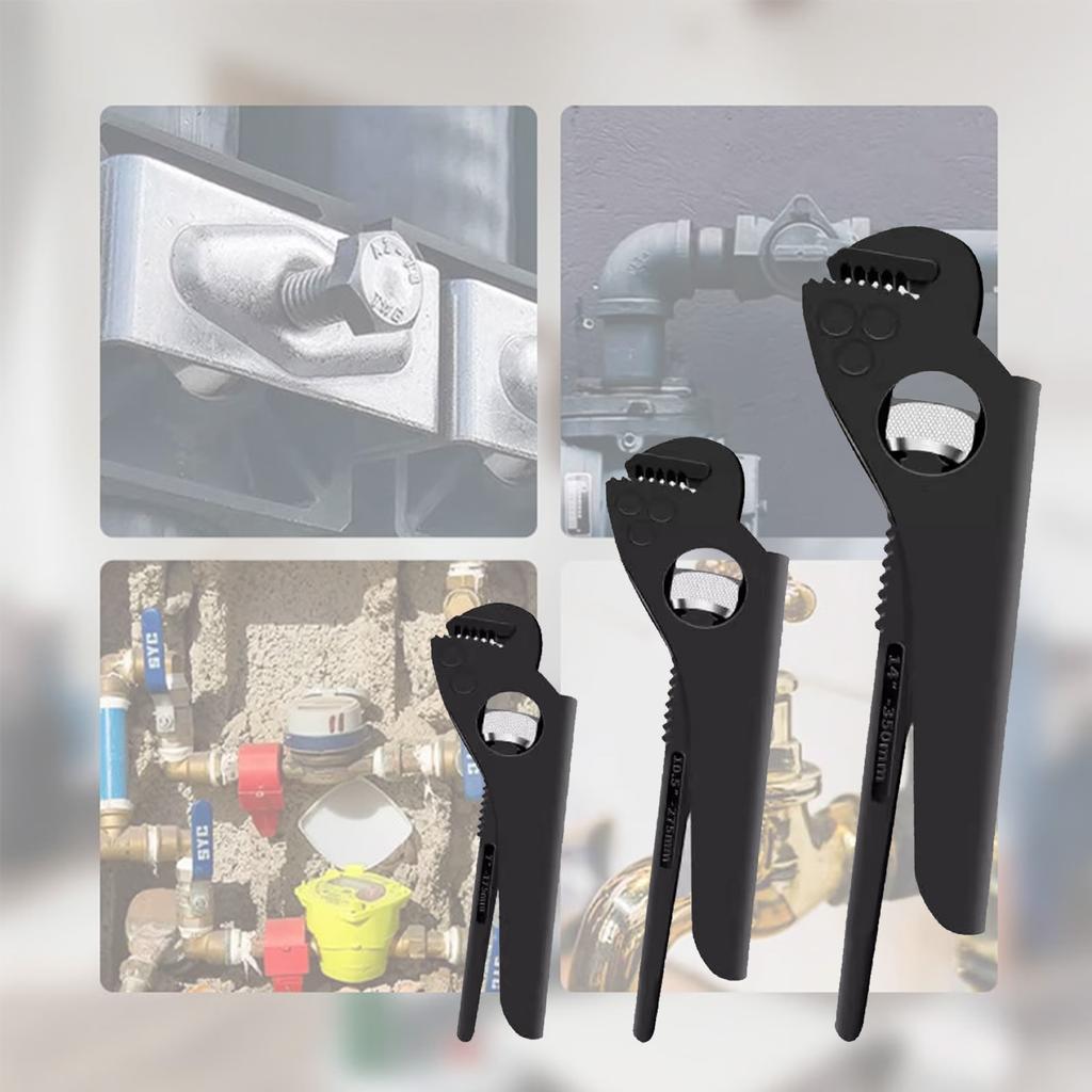 Industriequalität, Verstellbares Multifunktions-Rohrwerkzeug, Schnellrohrklemme Affenkopfzange Kohlenstoffstahlrohrklemme Wasserrohrklemme