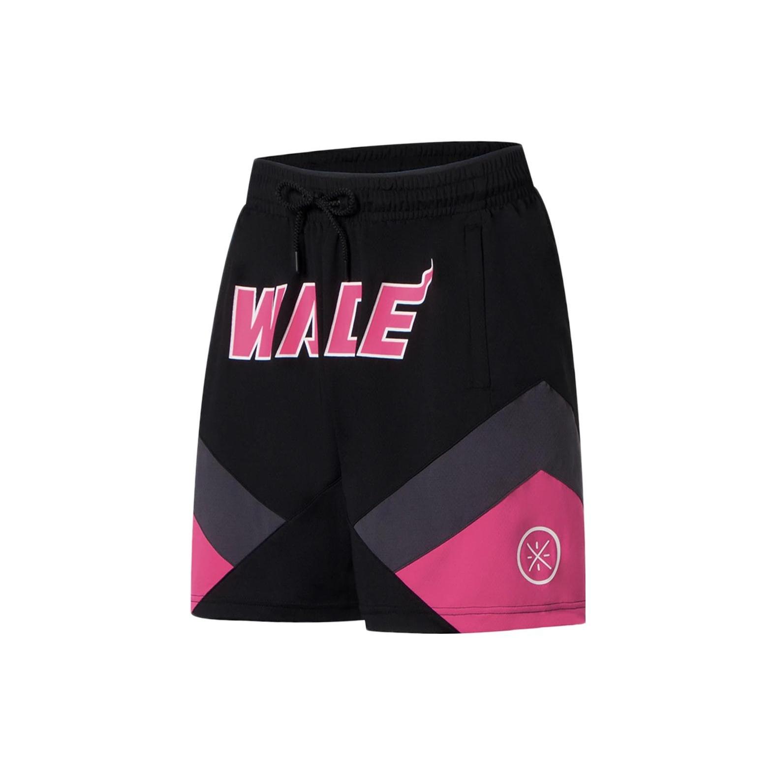 Li-Ning Wade Loose Fit Basketball Shorts Black Pink Men s AAPS109-11 XL