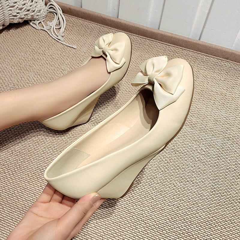 Модные женские балетки с бантом — фото 7