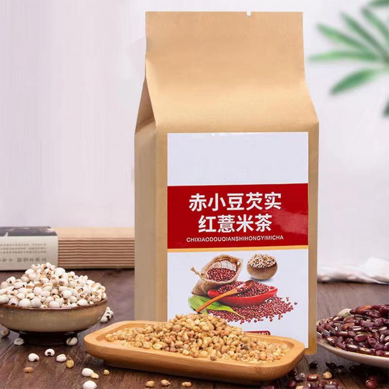 150g Adzuki Beans Coix Seed Barley Wolfiporia Chinese Yam Combination Tea 30 Counts Healthy Herbal Tea for Dampness Removal and Spleen Nourishing