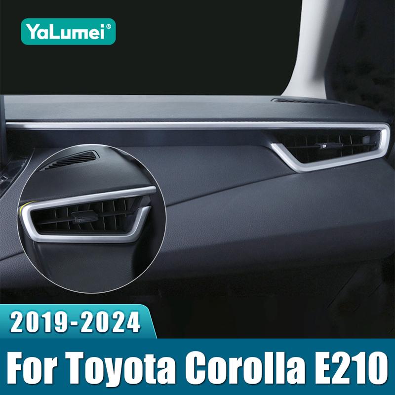 ABS Car Dashboard Central Control Trim Strip Sticker Case Cover For Toyota Corolla E210      2024 Hybrid