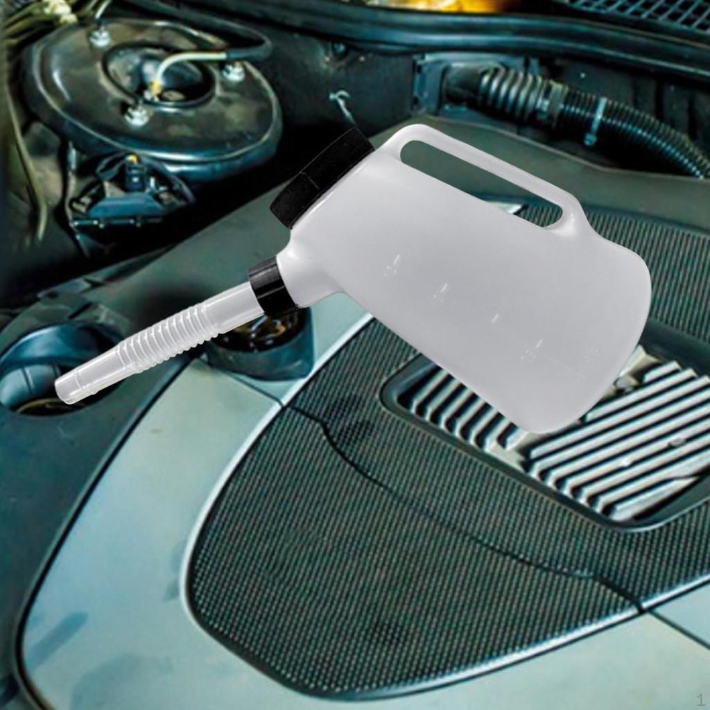 Engine Oil Dispenser Jug with Handle for Car And Motorcycle Use