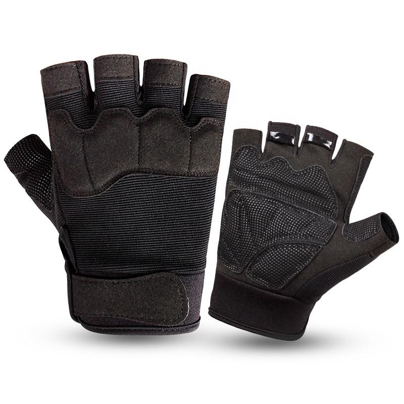 High Quality Camouflage Fingerless Lifting Accessories Weightlifting Training Fitness Gloves for Men