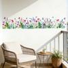 Fresh And Elegant Plant-themed Green Leaves, Flowers, And Butterflies Decorative Wall Stickers For Bedroom Bedside Tables And Cabinets.
