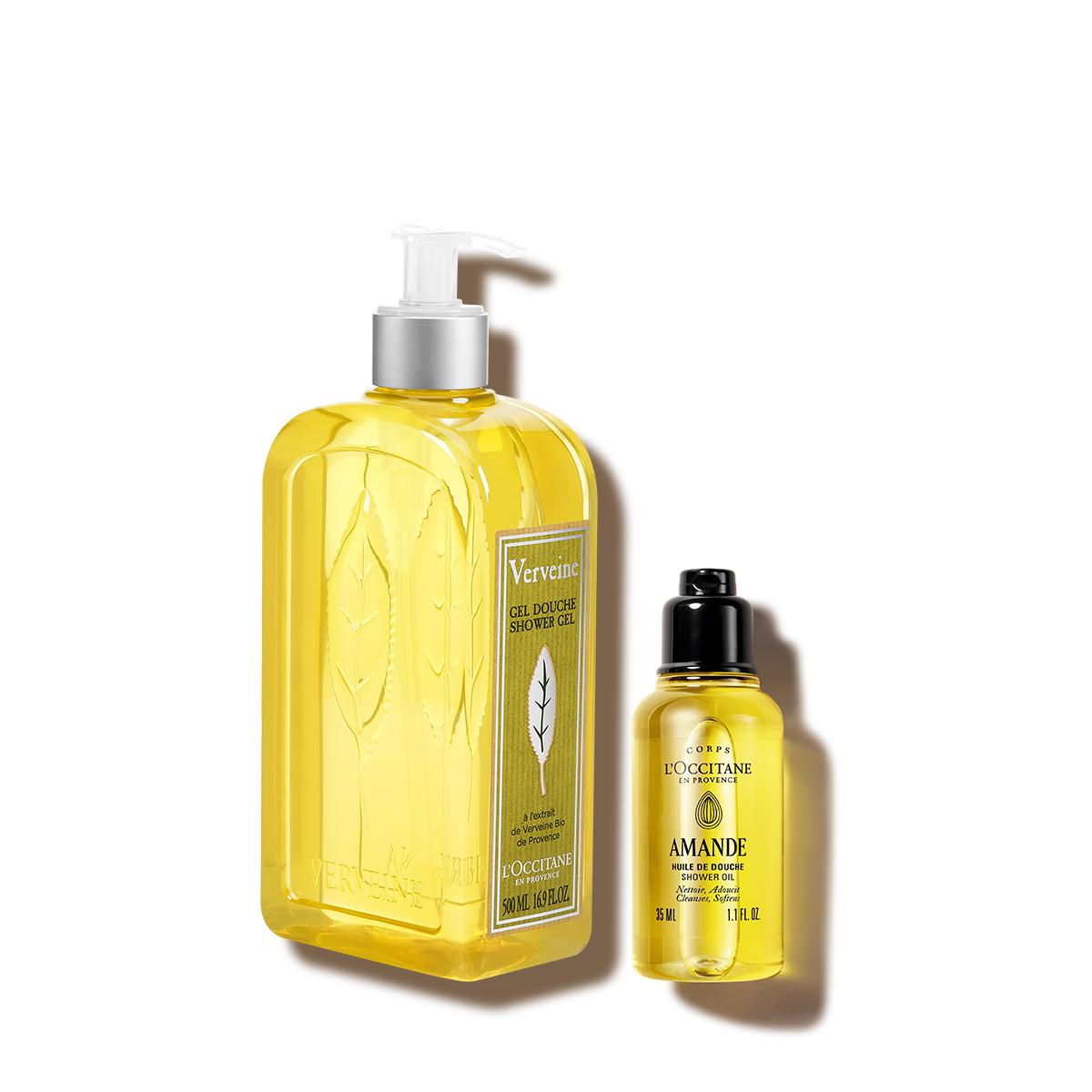 [L Occitane] Verbena Shower Gel 500ml Gift Set (+Deluxe Item)