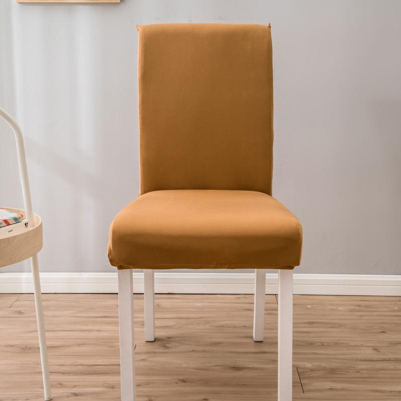 Elastický jednobarevný poloviční potah na židli Potah na židli Potah na jídelní židli Hotelový banketový potah na sedák Potah na stoličku Potah na židli