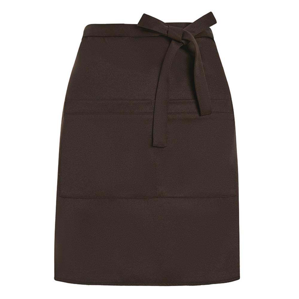 Dacron Chef Apron Solid Color Household Cleaning Apron Simple Waiter's Half-length Apron