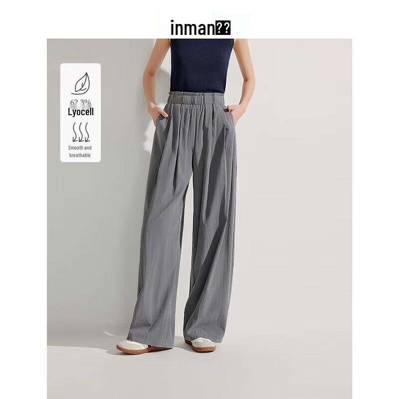 Imman Women s Relaxed Fit Wide-Leg Pants S