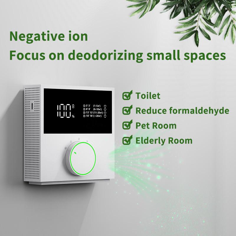 Rechargeable Negative Ion Air Purifier Toilet Odor Removal Household Formaldehyde Removal Equipment Wall Mounted Air Purifier