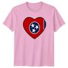 Love Tennessee State Flag Heart TShirt State Pride Birthday Gift For Him Her
